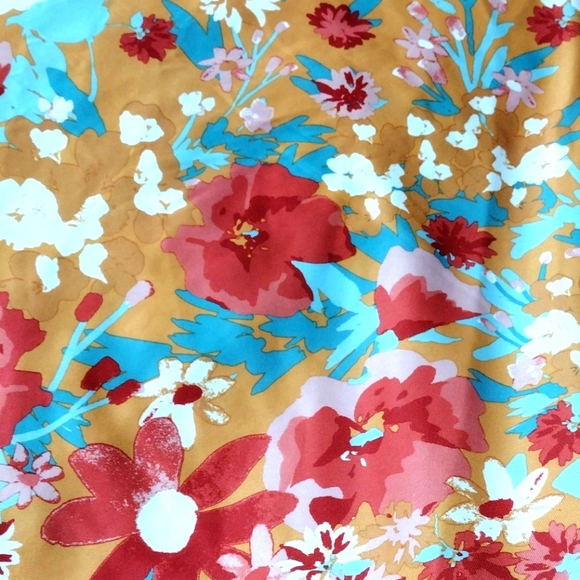 Anthony Richards Gold Floral Muumuu Dress Size 2X - Picture 8 of 8